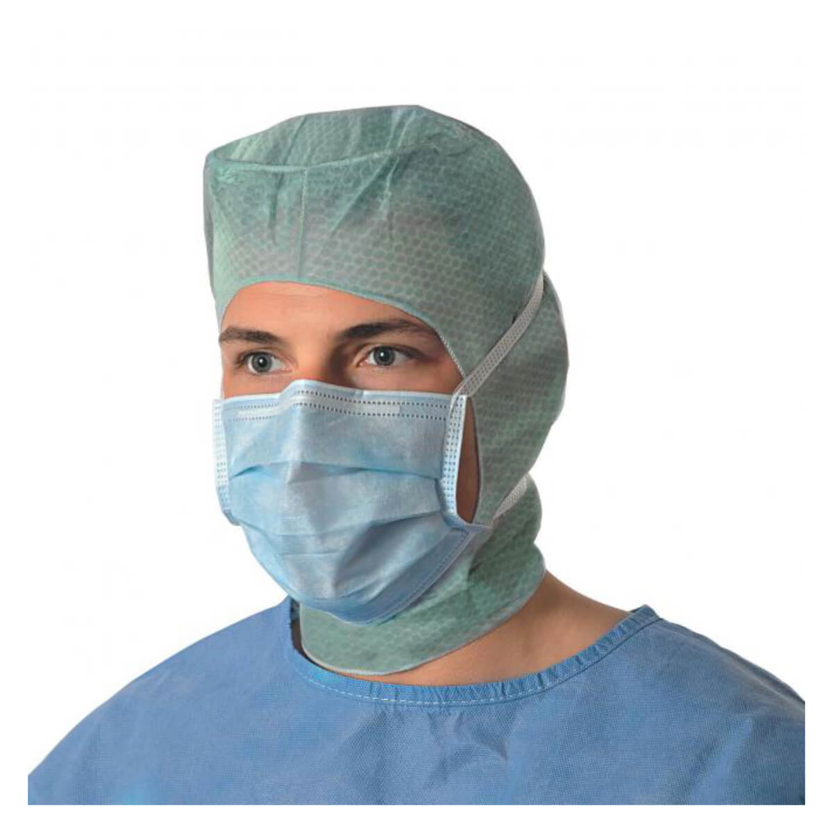 HARTMANN - Foliodress mask Protect Special avec lanières en tissu hypoallergénique, sans latex - Boite de 50 pièces