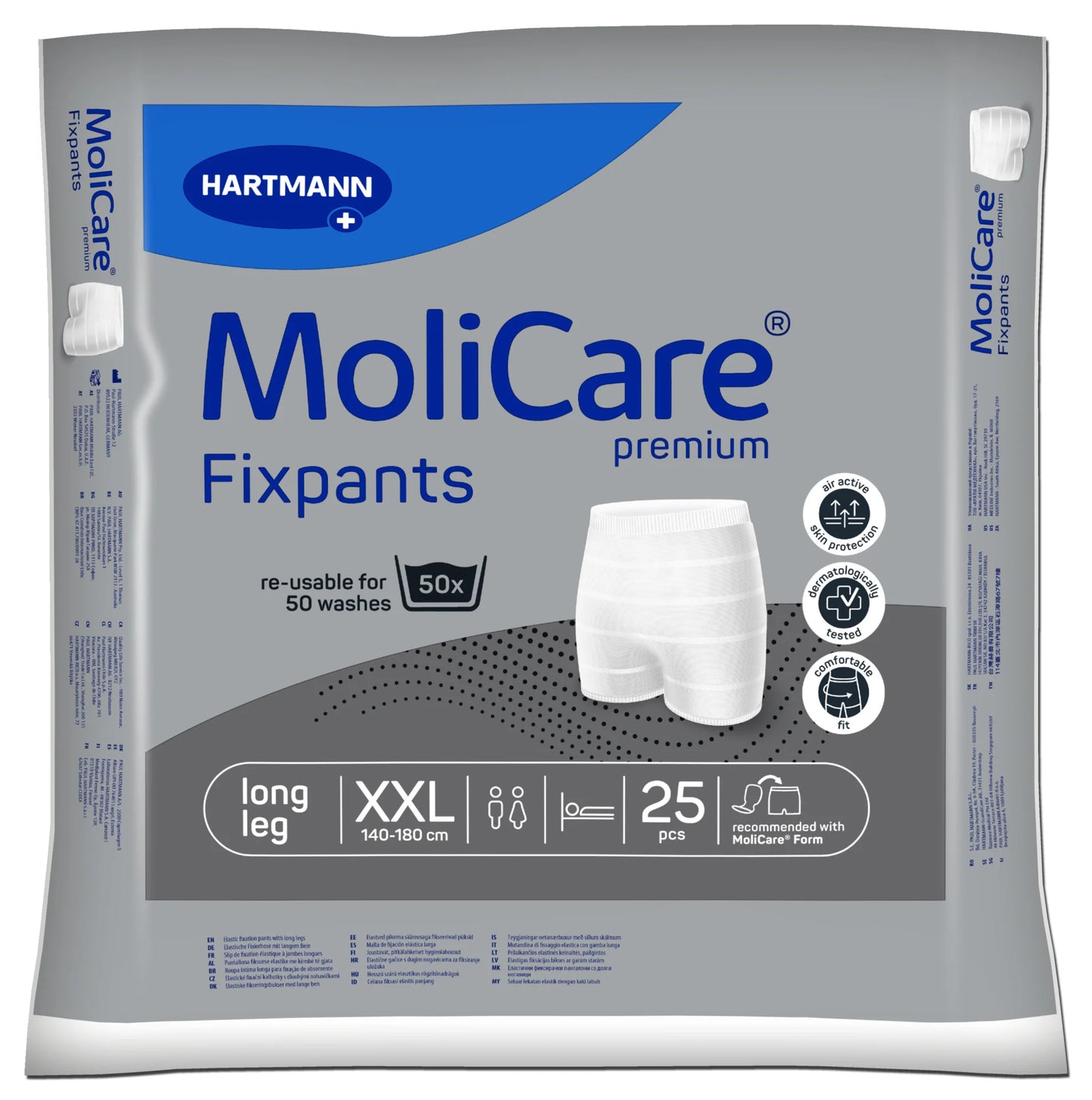 HARTMANN - MoliCare - Slip de maintien Unisexe - Fixpants Premium longleg - Boite de 25 pièces