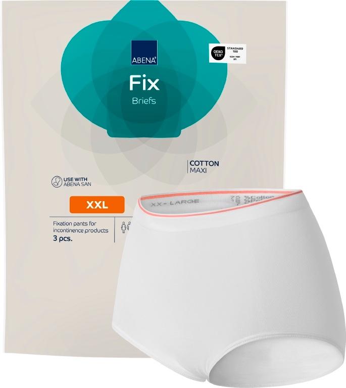 Abena - Sous-vêtements de maintien en coton - Fix Briefs Maxi - Par 3 pièces