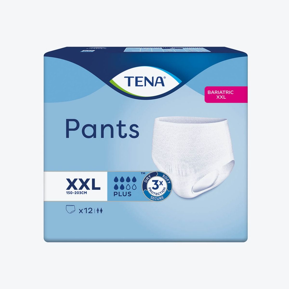 Tena - Sous vêtements - TENA Pants Proskin - Bariatric Plus XXL - Sachet de 12 pièces