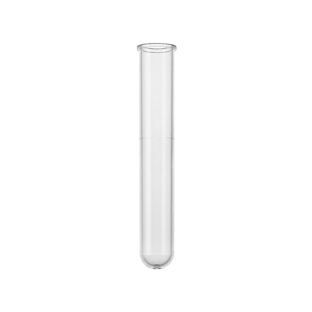 Tubes en polystyrène avec bord gradué - 1 carton de 2000 pièces