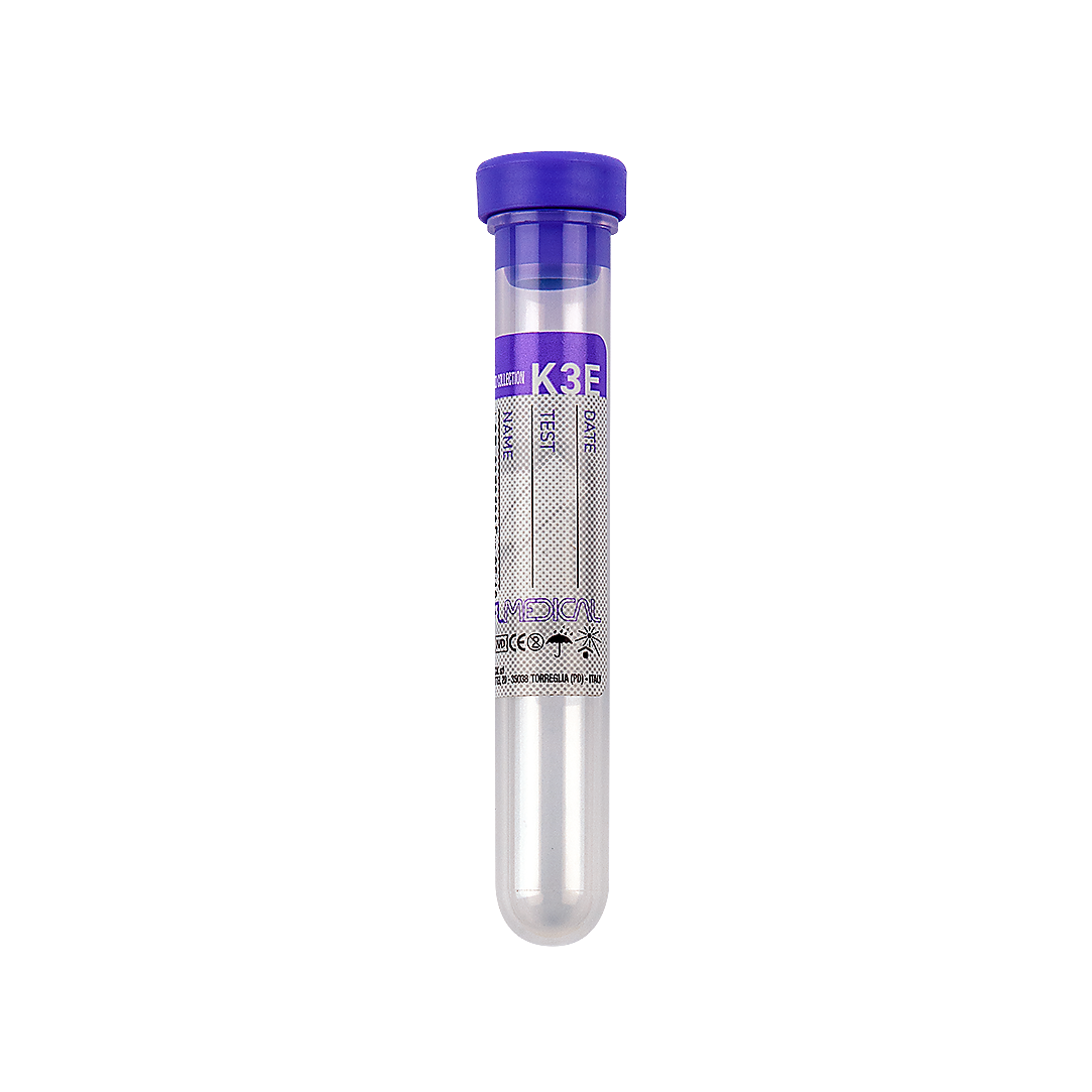Tubes de Prélèvement avec K3 EDTA et Bouchon Perforable - 20 racks de 50 pièces