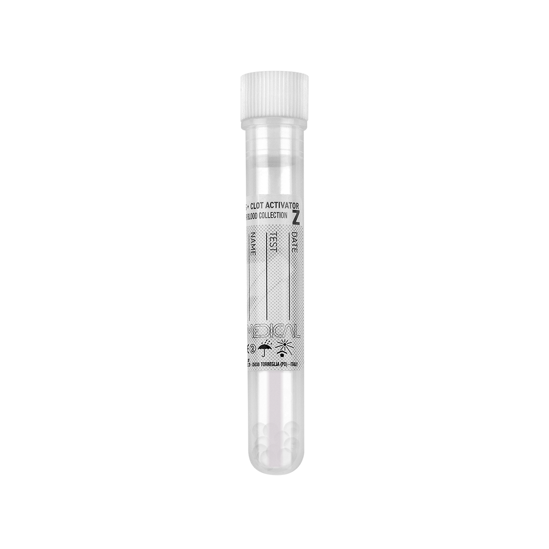 Tubes de Prélèvement avec Séparateur de Sérum avec granules séparateurs silicone à l’intérieur - Carton de 20 racks de 50 pièces