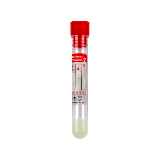 tube avec gel séparateur et activateur de la coagulation - Carton de 20 racks de 50 pièces
