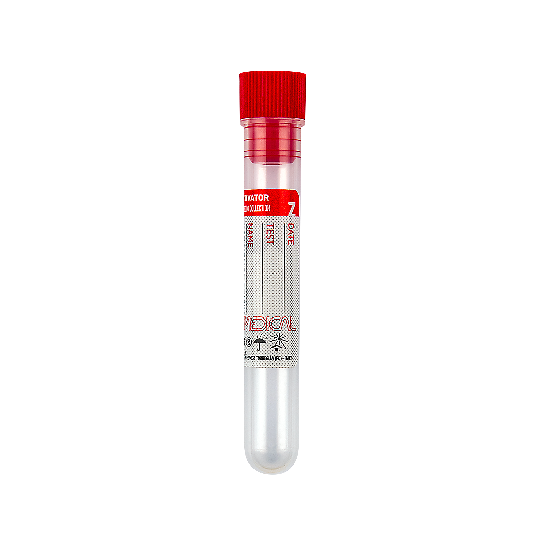 Tubes Séparateurs de Sérum avec Activateur de Coagulation et Revêtement en Silicone - Carton de 20 racks de 50 pièces