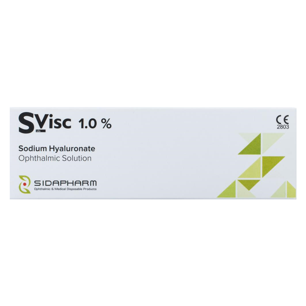 Sidapharm - Solutions ophtalmiques viscoélastiques, hyaluronate de sodium - SVisc 1,0%