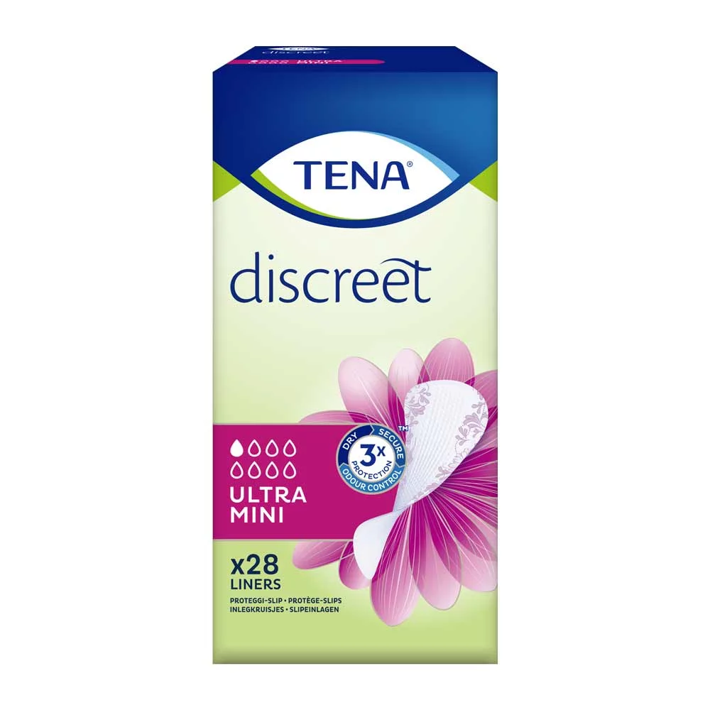 Tena - Protection urinaire femme Discreet Ultra Mini - Boite de 28 pièces
