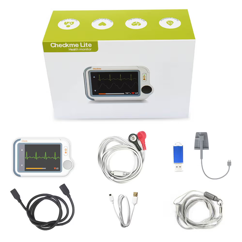 Moniteur ECG à écran tactile avec oxymètre - Checkme Lite