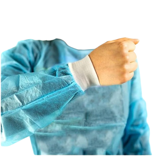 Abena - Blouse de protection en PP 25g avec poignets jersey 120x140cm - Carton de 10 sachets de 10 pièces