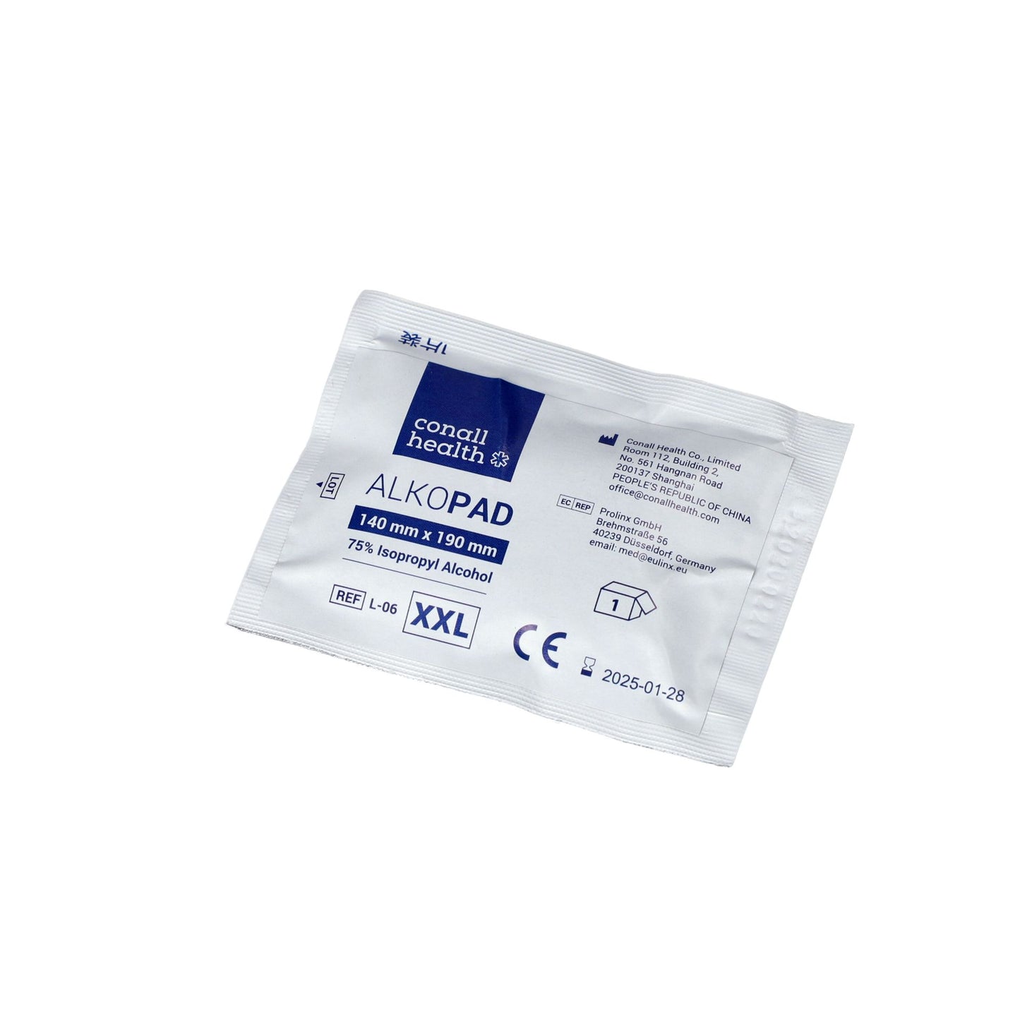 Compresse de gaze humidifié avec alcool ALKOPAD non stérile -  Boite de 50 pièces