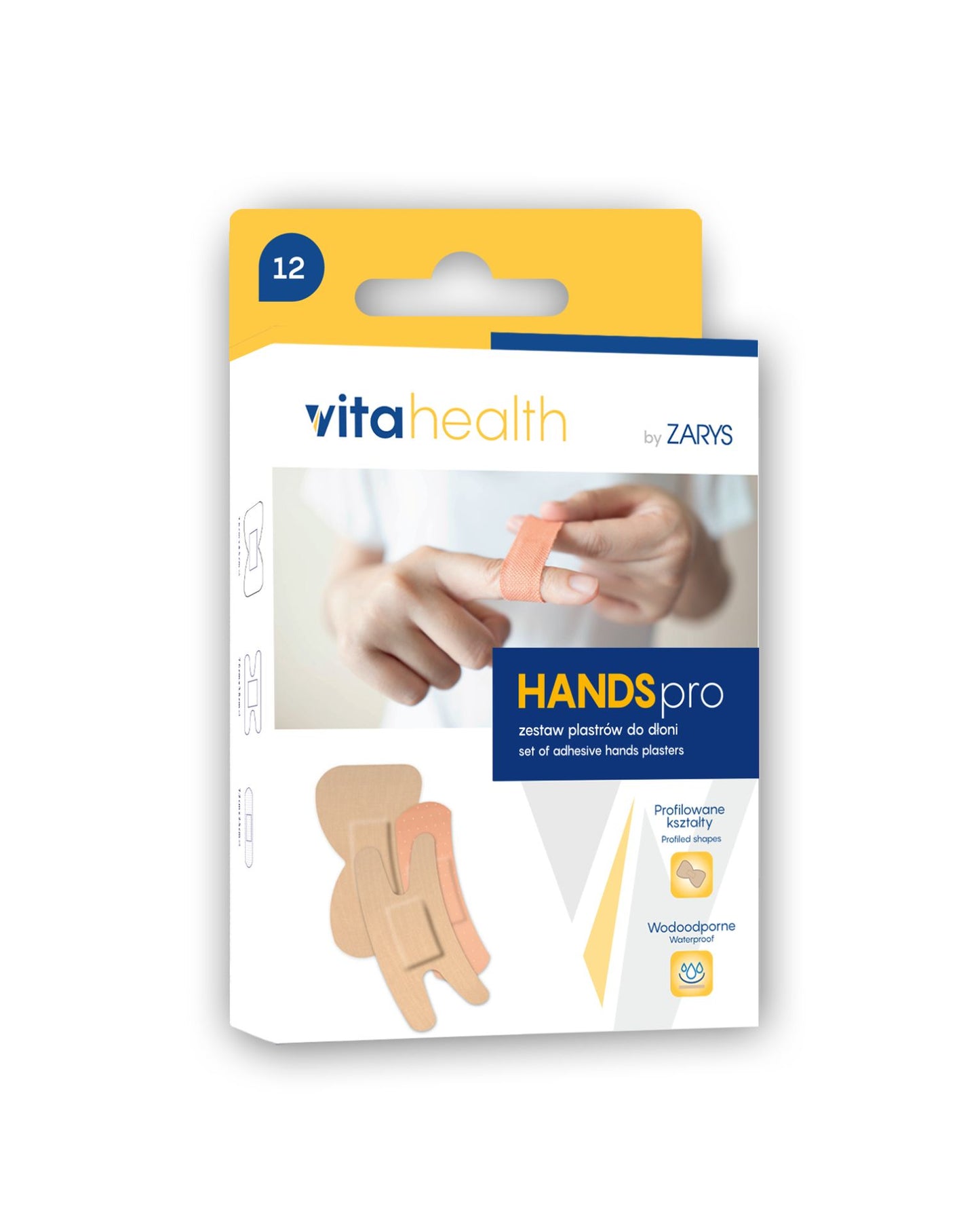 HANDSpro - Set de pansements pour les mains non stérile - 12 pièces