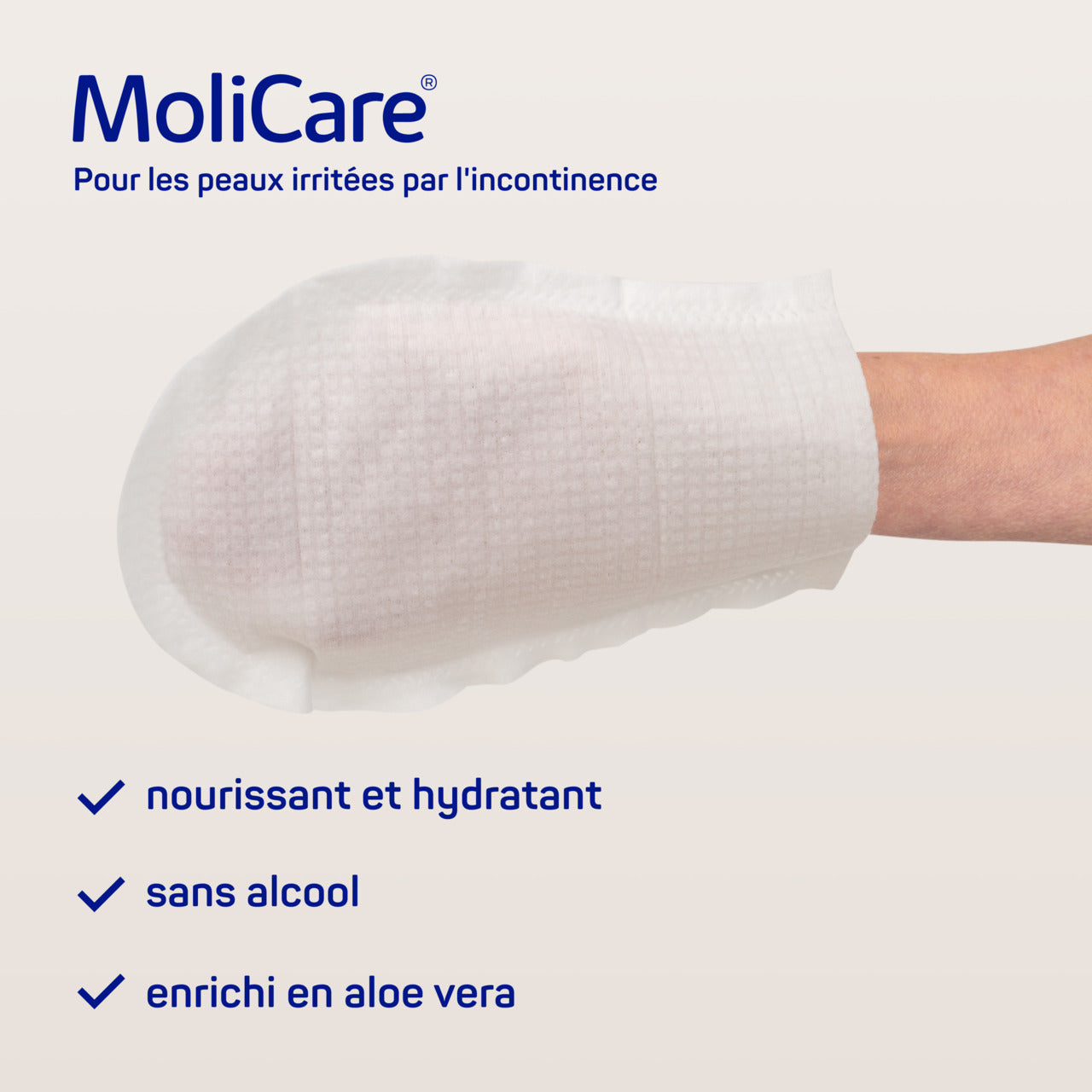 HARTMANN - MoliCare Skin - Gants de toilette imprégnés - Sachet de 8 pièces