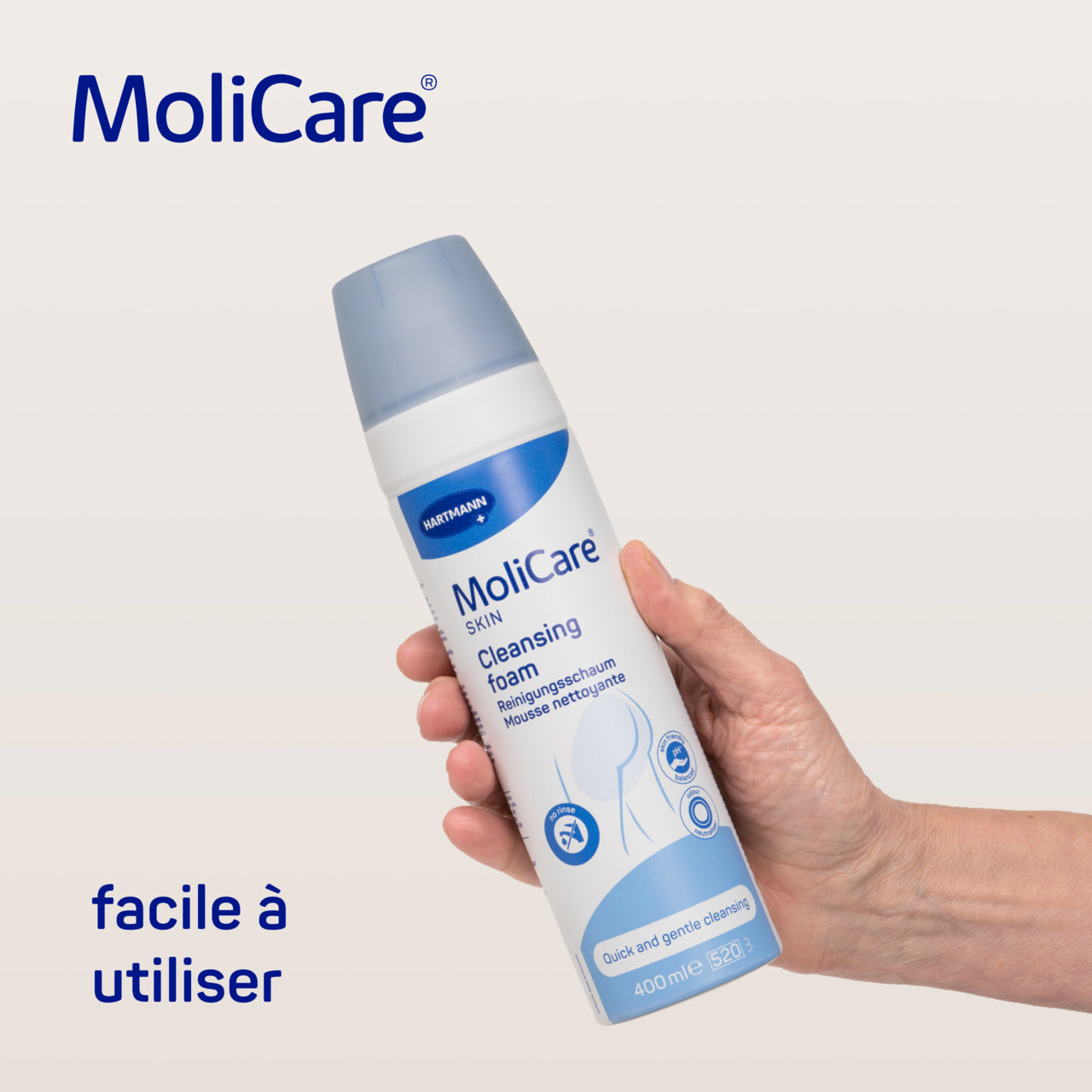 HARTMANN - MoliCare Skin - Skin Mousse nettoyante 400 ml - 1 pièce