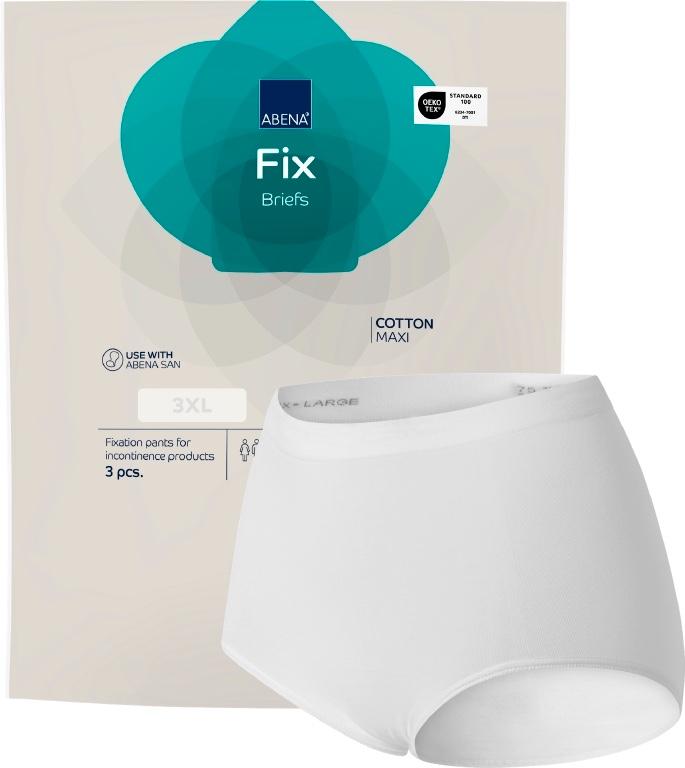 Abena - Sous-vêtements de maintien en coton - Fix Briefs Maxi - Par 3 pièces