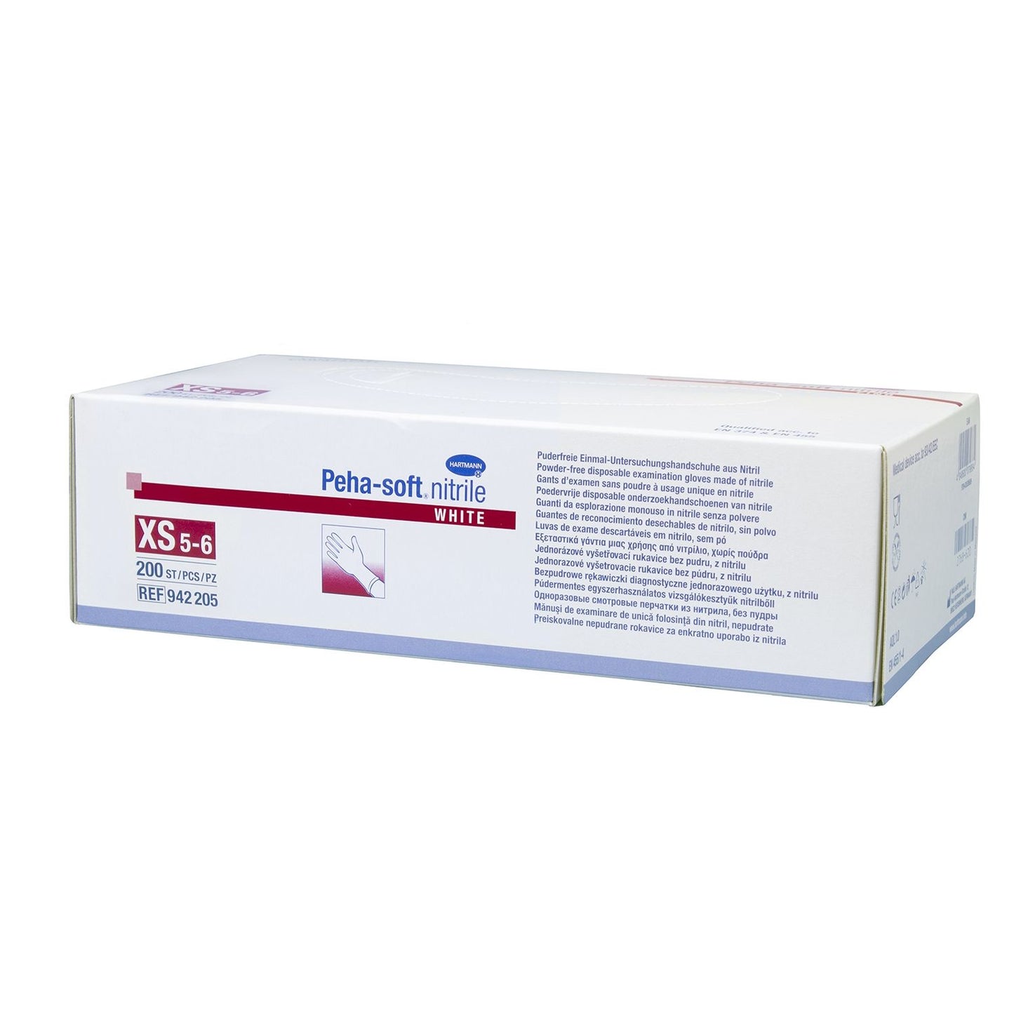 HARTMANN - Gant d'examen en nitrile non poudré Peha-soft nitrile blanc - Boite de 200