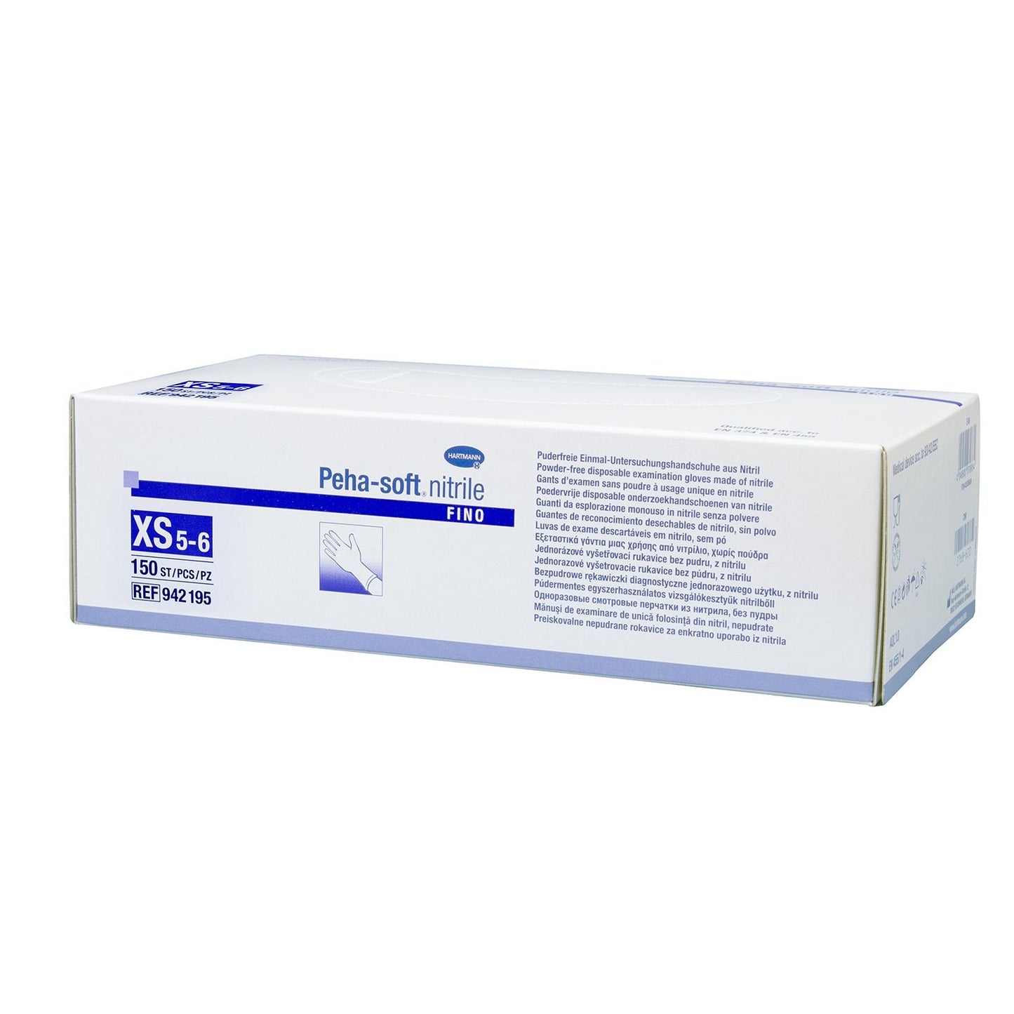 HARTMANN - Gant d'examen en nitrile non poudré Peha-soft nitrile fino - Boite de 150