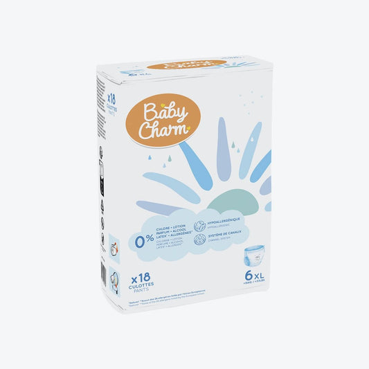 BabyCharm - Couche Culotte Taille 6 XL (+ 15 kg) - Sachet de 18 Pièces