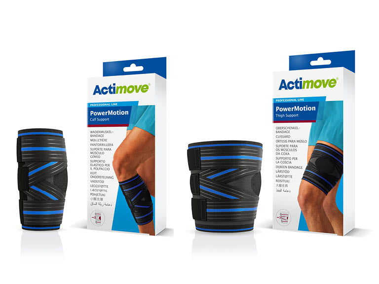 Actimove - PowerMotion - Orthèses tricotées pour la cuisse et le mollet