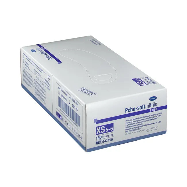 HARTMANN - Gant d'examen en nitrile non poudré Peha-soft nitrile fino - Boite de 150