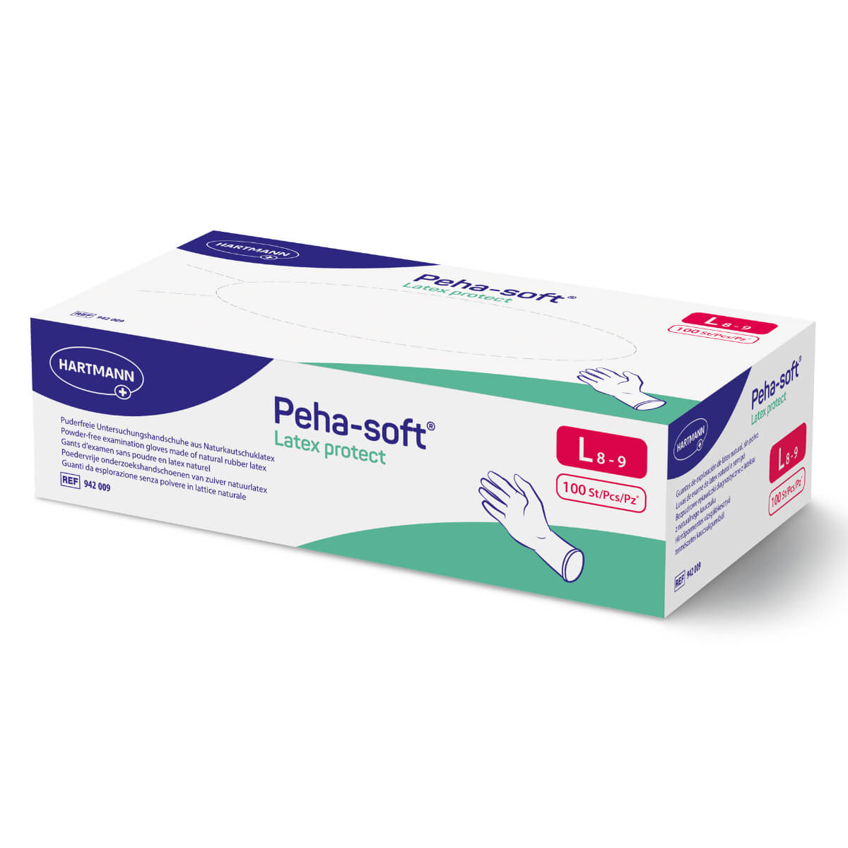 HARTMANN - Gant d'examen en latex non poudré Peha-soft Protect - Boite de 100