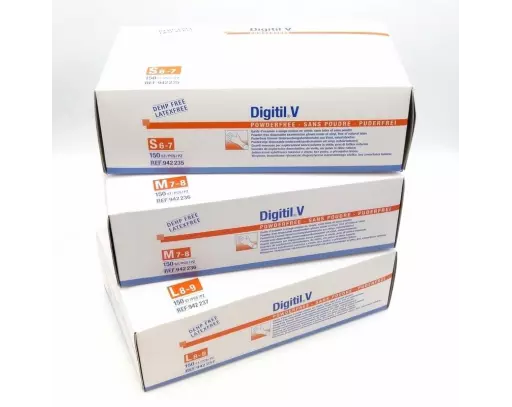 HARTMANN - Gant d'examen en vinyle non poudré DIGITIL V - Boite de 150