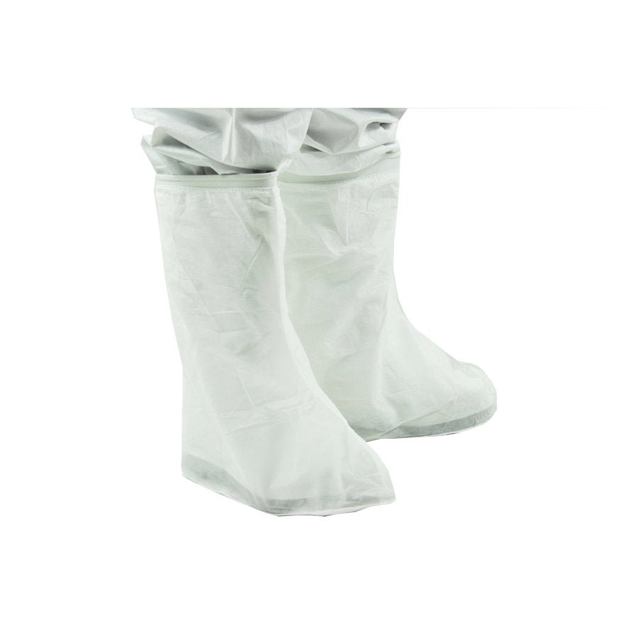 Abena - Sur-bottes blanc en polyéthylène 70µ - 41x43cm - Sachet de 50 pièces