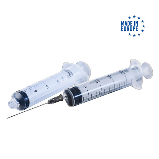 Chirana - Seringues 3 pièces avec aiguilles - Fabriqués en Europe