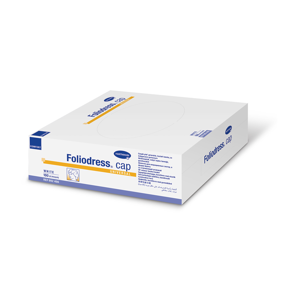 HARTMANN - Foliodress Cap Universal - Charlotte ronde - Non stérile - Carton de 800 pièces