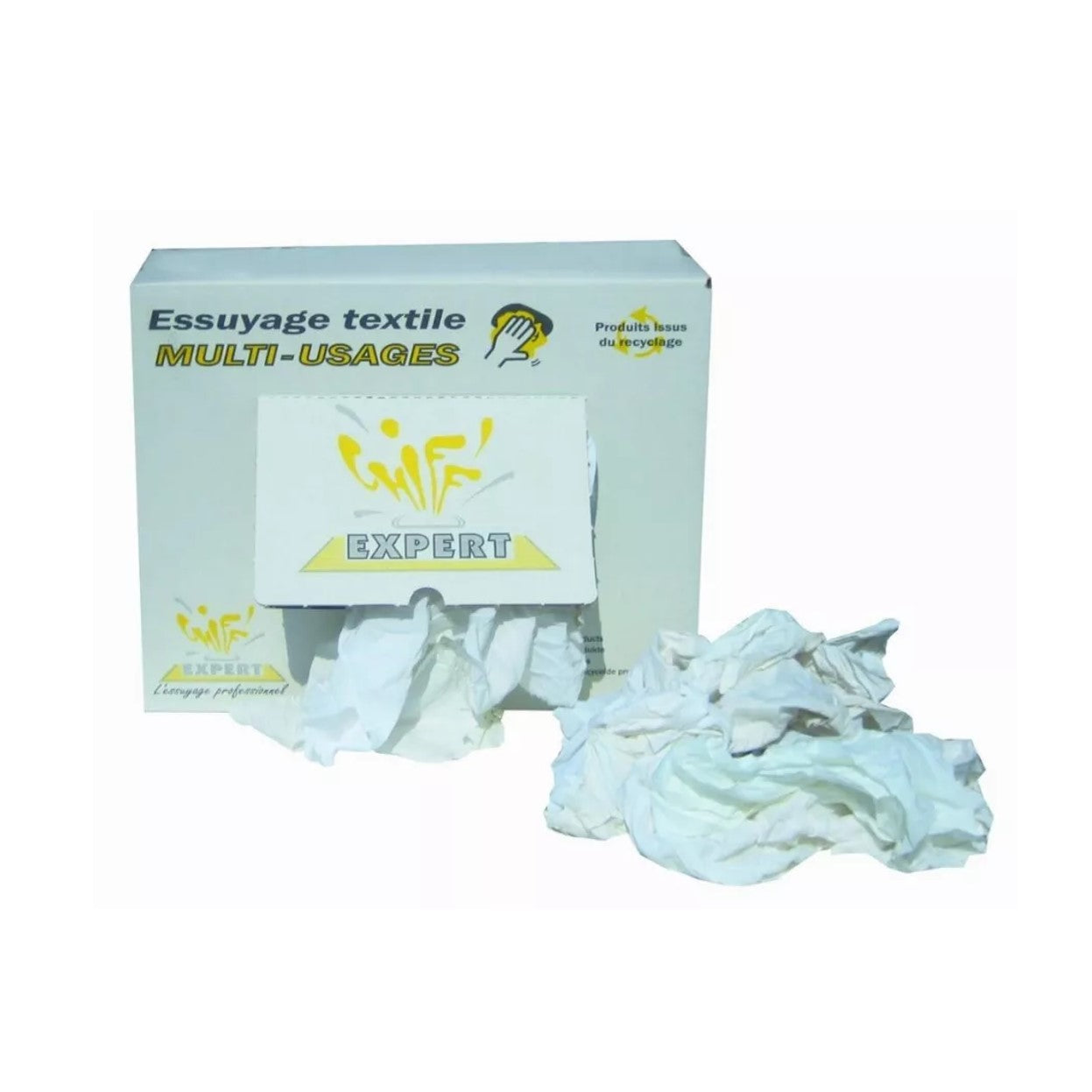 GH groupe - Chiffons blancs N°3 - Carton 10 kg