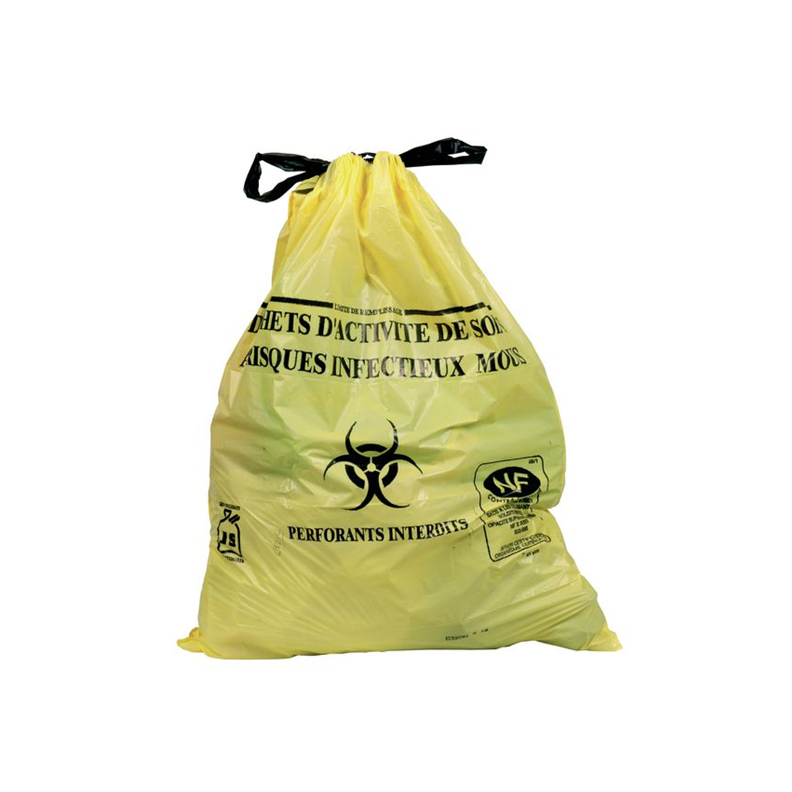 Abena - Sac DASRI 50 L 24µ - Carton de 20 rouleaux de 25 pièces