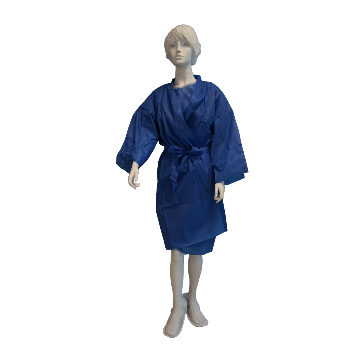 Abena - Kit ambulatoire adulte avec charlotte, peignoir, chemise, chaussons et sur chaussures - 50 kits
