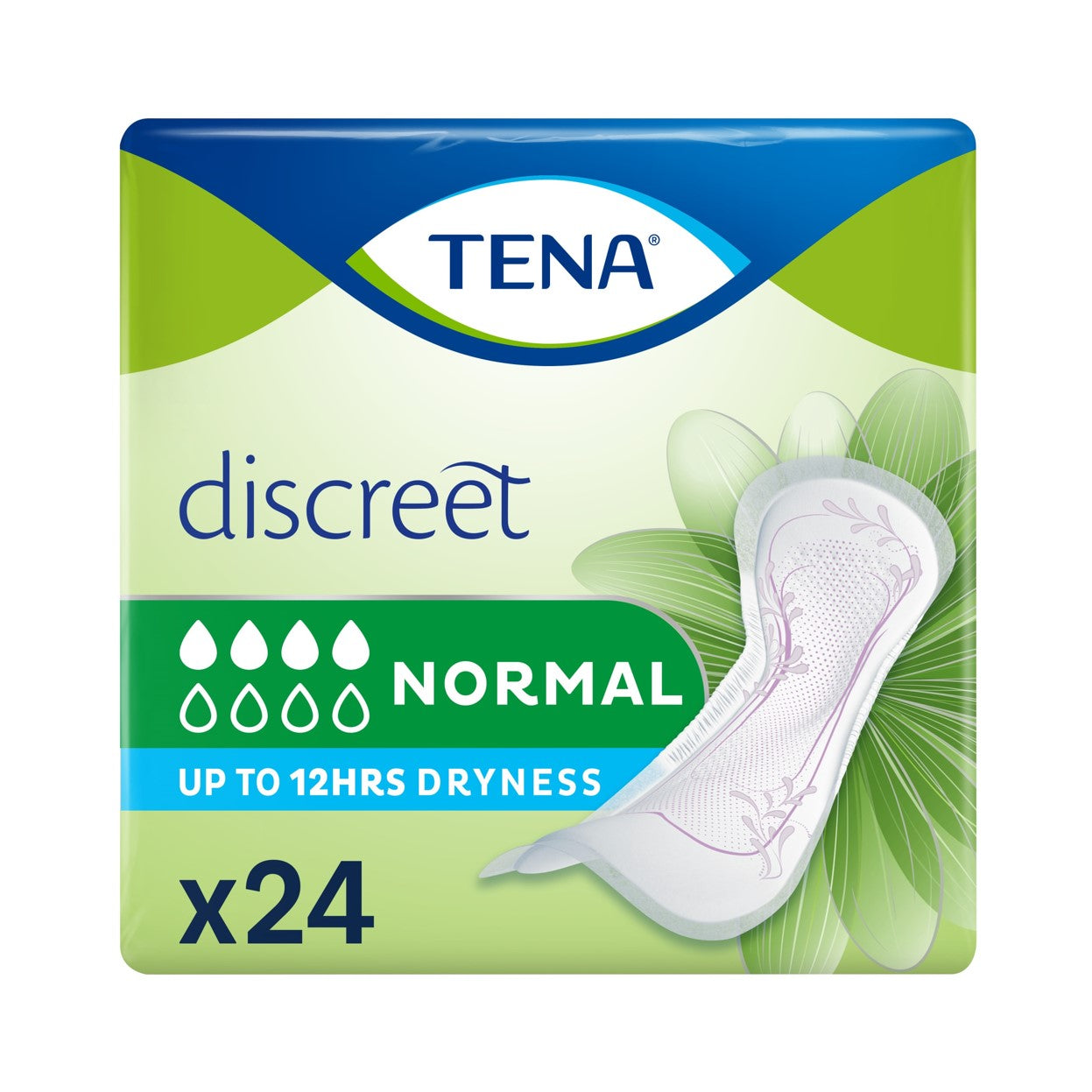Tena - Protection urinaire femme - Discreet Normal - Carton de 12 Sachets de 24 pièces