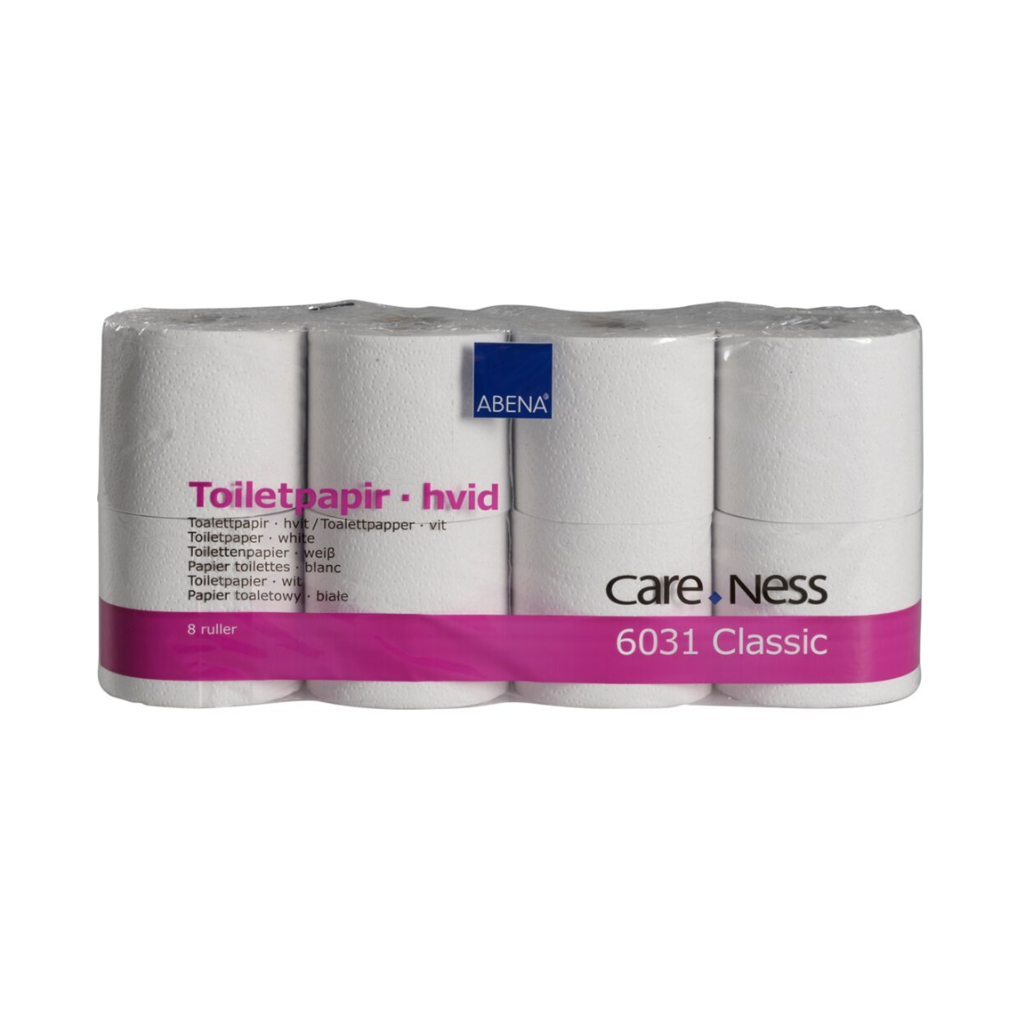 Abena - Papier Toilette - 2 Plis Blanc - Carton de 56 rouleaux