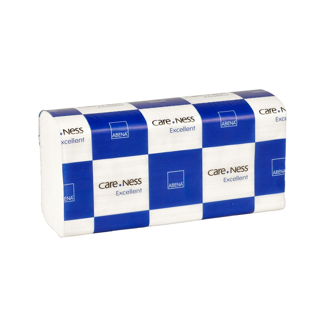 Abena - Essuie-mains Z 23,5 x 24 cm - 2 plis blanc - Carton de 25 sachets