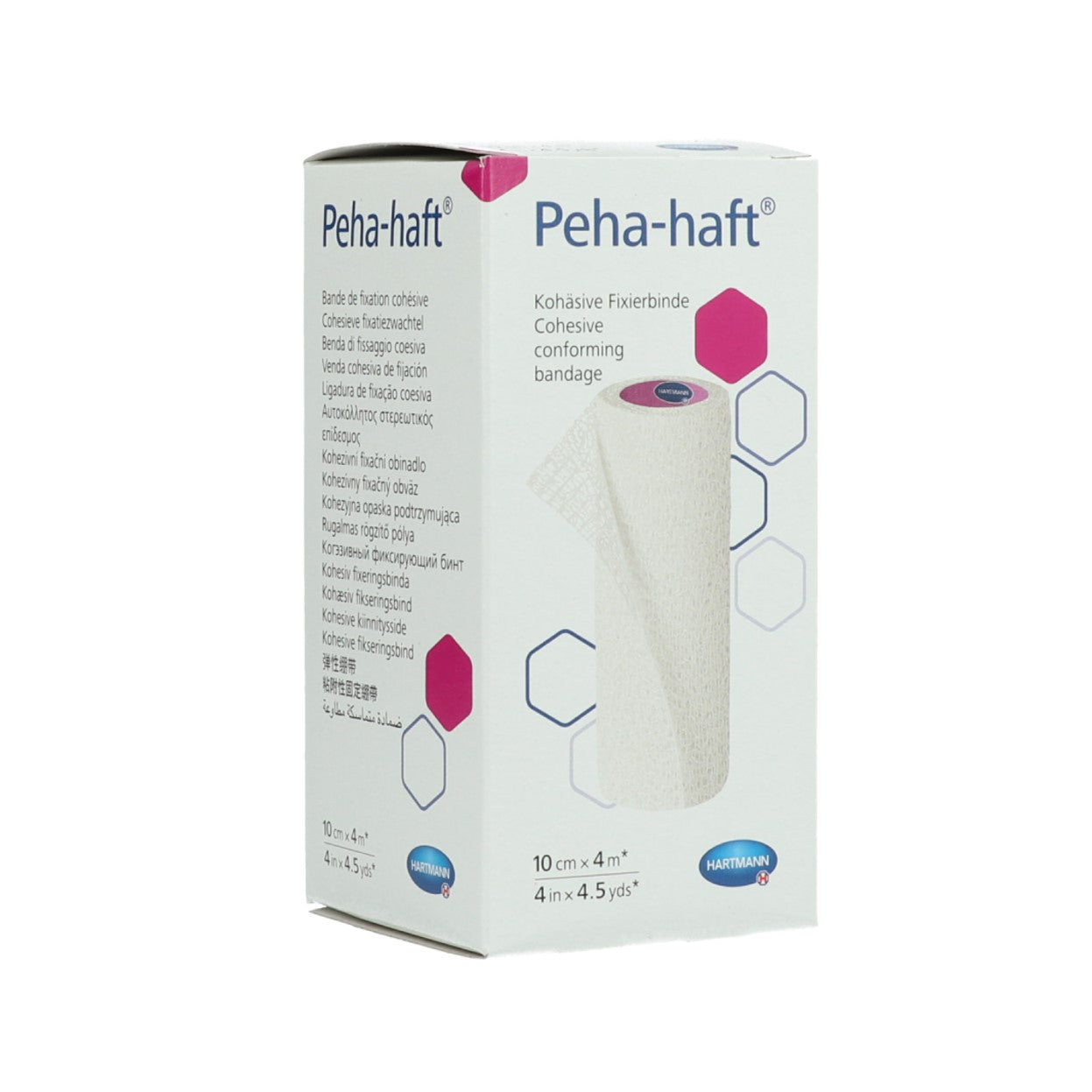 HARTMANN - Peha haft latex free 4 m - Bande de fixation élastique et cohésive