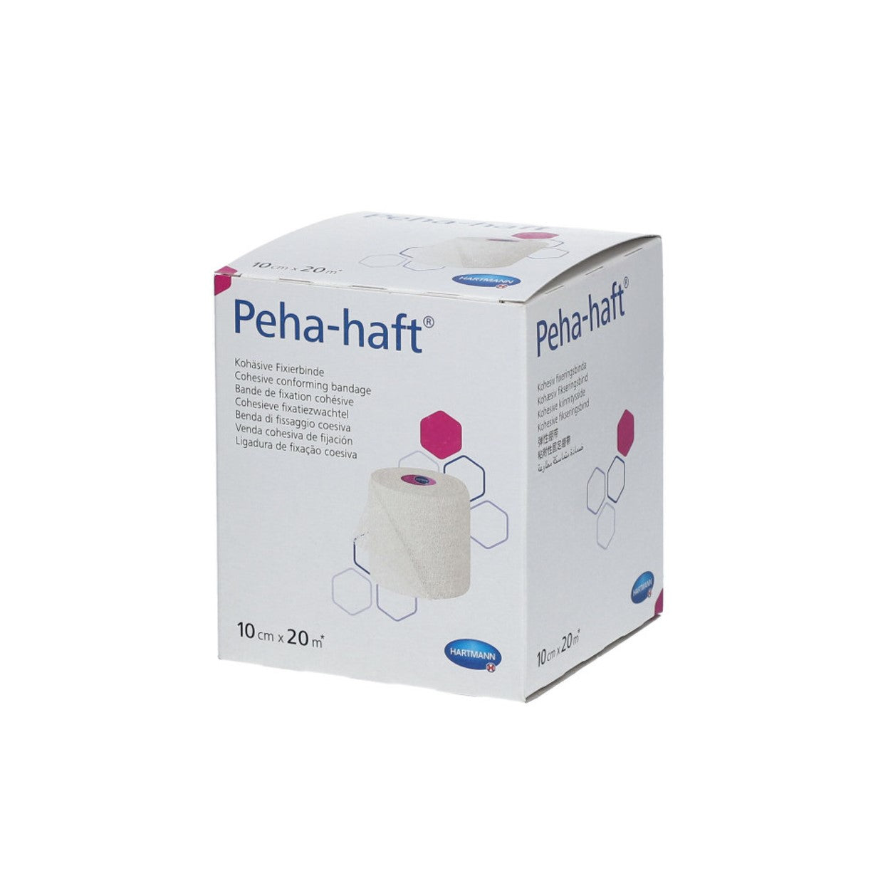 HARTMANN - Peha haft latex free 20 m - Bande de fixation élastique et cohésive