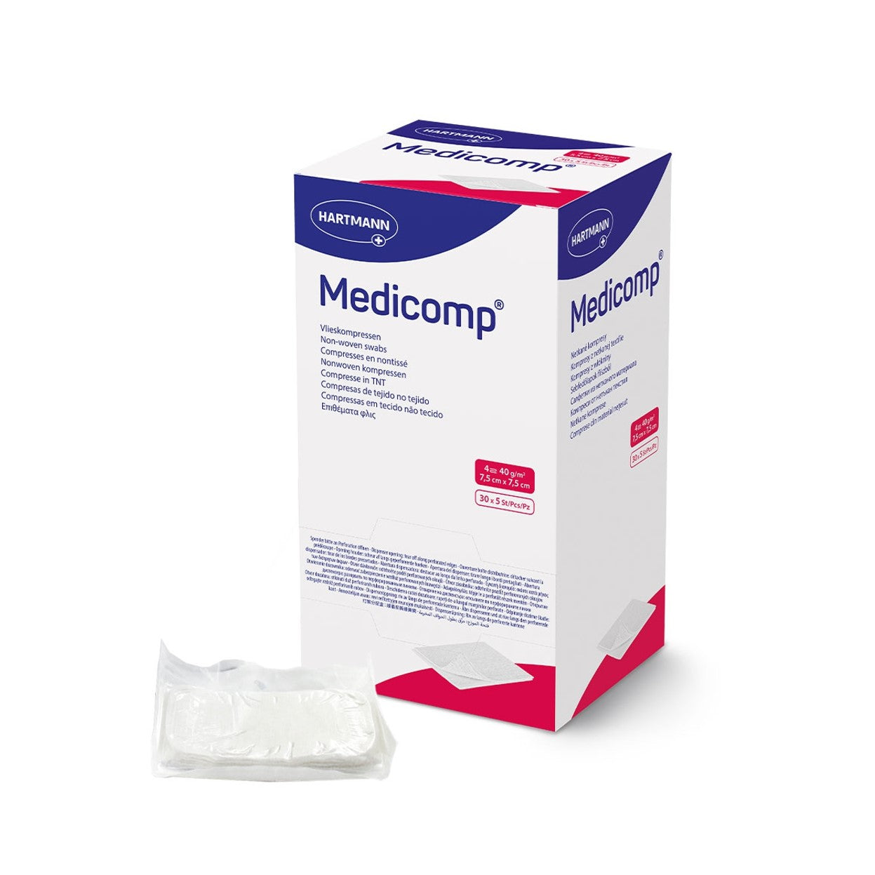 HARTMANN - Compresses non tissé stériles 40 g en blisters Medicomp