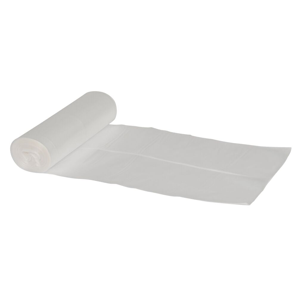 Abena - Sac Sækko-Boy 120 L - Blanc BD recyclé 60µ - Carton de 15 rouleaux de 10 pièces