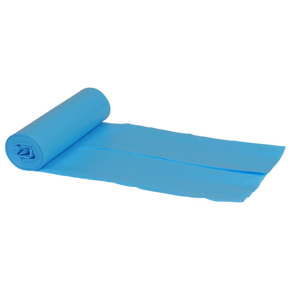 Abena - Sac Sækko-Boy 120 L - Bleu BD recyclé 60µ - Carton de 15 rouleaux de 10 pièces