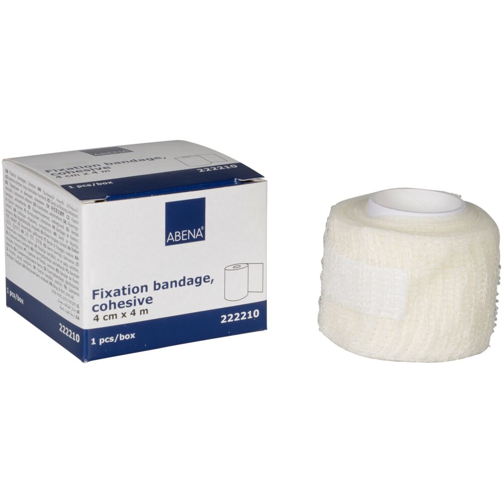 Abena - Curi-Med Bande Cohesive Blanche 4 X400 cm - Sachet de 72 pièces
