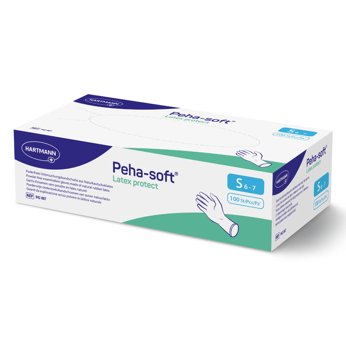 HARTMANN - Gant d'examen en latex non poudré Peha-soft Protect - Boite de 100