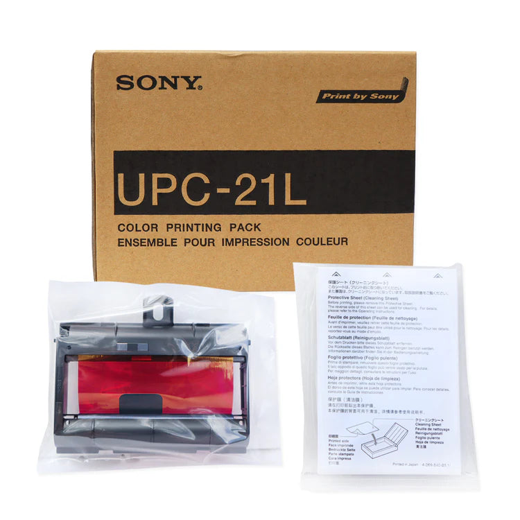 Pack de papier d'impression couleur format A6 pour imprimantes vidéo couleur UPC 21L - Format A6 - 144 x 100 mm - 1 Boite