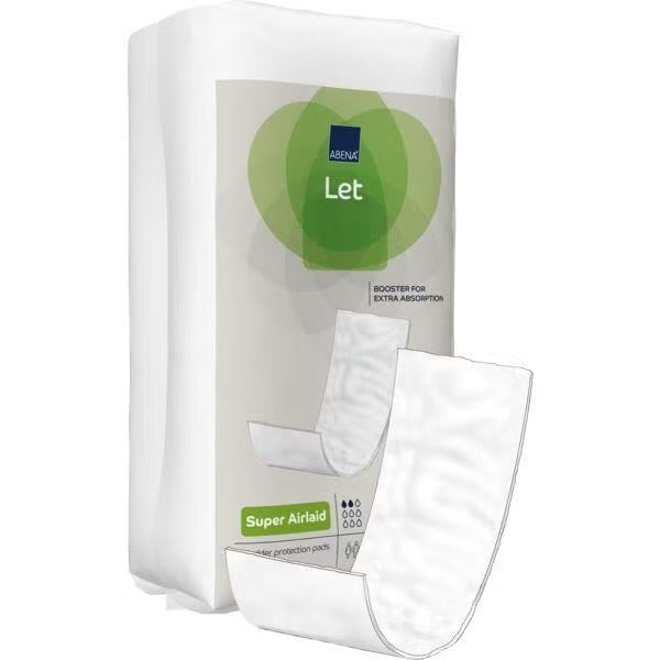 Abena - Protection droite traversable Abri-Let Super en blanc - Sachet de 6 pièces