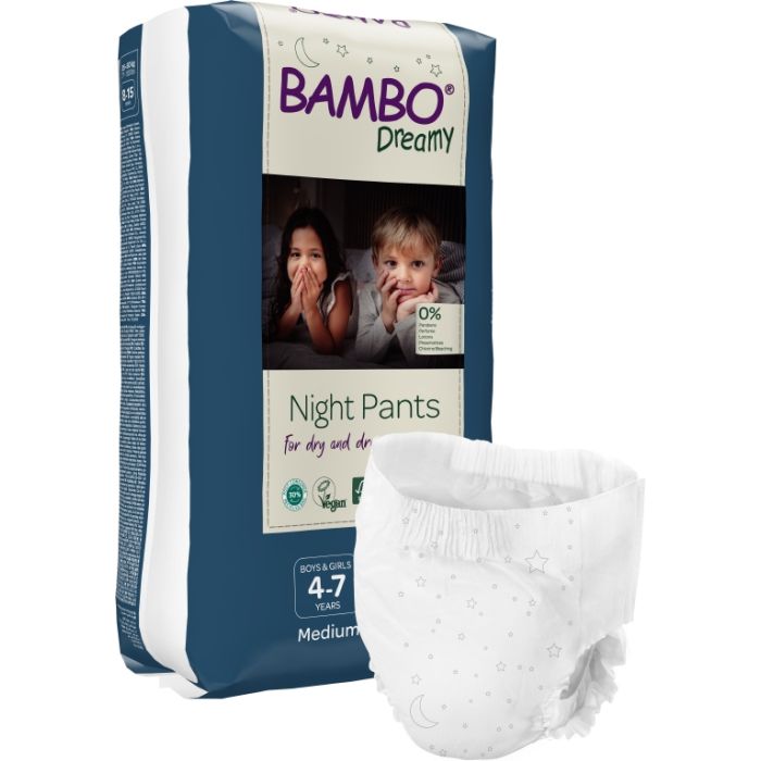 Bambo Dreamy - Couches de nuit pour Bébé unisexe - Sachet de 10 pièces - Large (35-50 kg)