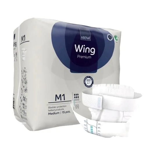 Abena Wing - Couche adulte avec ceinture premium - Niveau 1 - Sachet de 15 pièces
