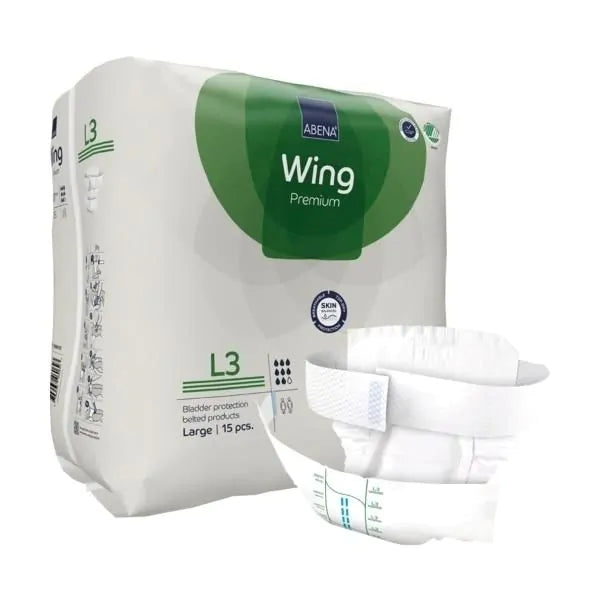 Abena Wing - Couche adulte avec ceinture premium - Niveau 3 - Sachet de 15 pièces