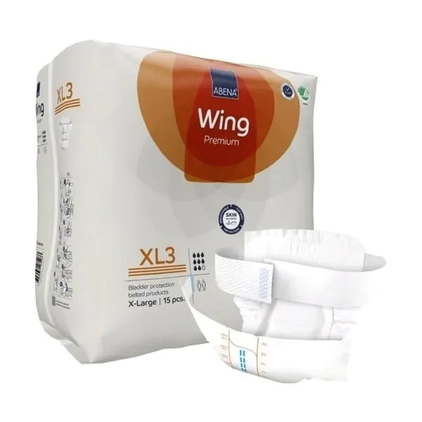 Abena Wing - Couche adulte avec ceinture premium - Niveau 3 - Sachet de 15 pièces