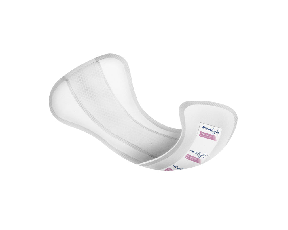 Abena - Protection urinaire anatomique Light Ultra mini 0, Premium - Boite de 24 pièces