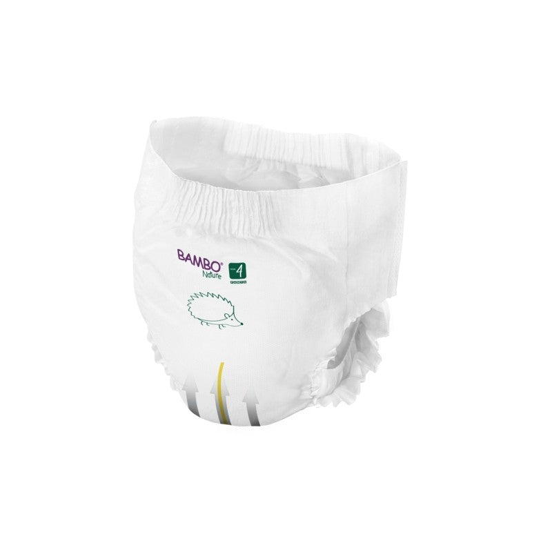 Bambo Nature Pants -  Couches Culottes absorbantes pour bébé Taille 4 (7-12 kg) - Sachet de 20 pièces