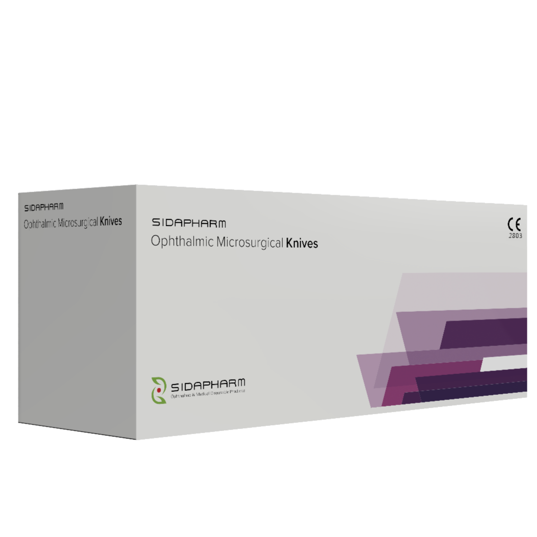 Sidapharm - Couteaux microchirurgicaux ophtalmiques droits - Boite de 10 pièces